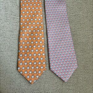 Sero New England Classics preppy silk neckties set of TWO